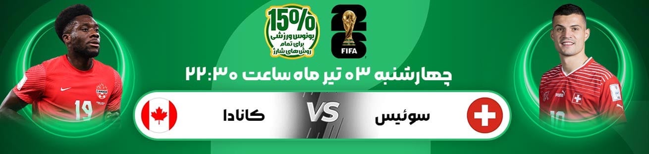 Switzerland vs Canada irbet365.ir